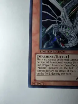 Yu-Gi-Oh Malefic Cyber End Dragon YMP1-EN004 Secret Rare Limited Edition - Image 2