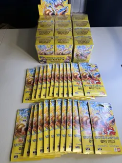 12 One Piece ENG Double Pack Set Vol.10 OP15-EB04 + 24 Sleeved Singles W Display - Image 1