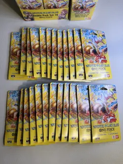 12 One Piece ENG Double Pack Set Vol.10 OP15-EB04 + 24 Sleeved Singles W Display - Image 3