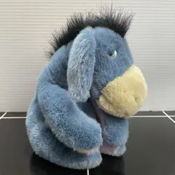Vintage Walt Disney Eeyore Plush Toy w Detachable Removable Tail Winnie the Pooh - Image 2