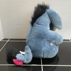 Vintage Walt Disney Eeyore Plush Toy w Detachable Removable Tail Winnie the Pooh - Image 3