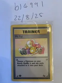 Mr Fuji 58/62 1st Edition Fossil Set WOTC Pokemon Rare - Image 1