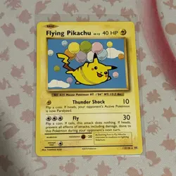 Pokemon TCG Flying Pikachu Evolutions Card 110/108 Secret Rare - Image 1