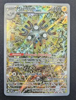 Magneton Pokemon Center Stamp ETB Surging Sparks #159 Pokemon Card - Image 1