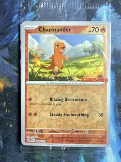 Charmander - (GameStop Exclusive) 004/165 Miscellaneous Cards & Products Reverse - Image 1
