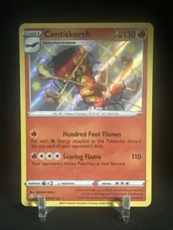 Centiskorch SV019/SV122 Shiny Holo Rare Shining Fates Pokemon Card - Image 1