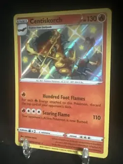 Centiskorch SV019/SV122 Shiny Holo Rare Shining Fates Pokemon Card - Image 2