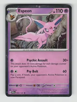 Espeon - (Cosmos Holo), , Miscellaneous Cards & Products, 033/131, Rare, Holo, N - Image 1