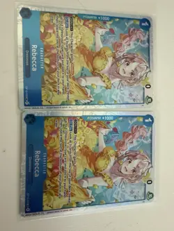 Bandai OPTCG Rebecca SE OP15-053 x2 English Cards - Image 1