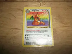Dragonite 19/62 Non Holo Pokemon Card Fossil Set Genuine - Image 1