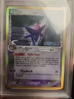 Pokemon Card TCG Espeon 4/113 Delta Species 2005 Holo Rare EX PSA 10 GEM MT - Image 3