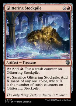 MTG Glittering Stockpile ** Outlaws of Thunder Junction Commander ** En (NM) - Image 1