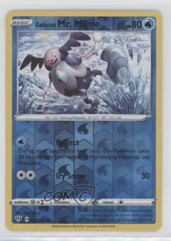 Galarian Mr Mime Reverse Foil Pokemon Sword & Shield Darkness Ablaze #035 - Image 1