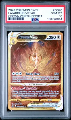 Pokemon TCG - PSA 10 - Arceus VSTAR GG70/GG70 - Crown Zenith - GEM MINT - Image 1