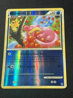 Pokemon Slowpoke 2010 66/90 Undaunted Reverse Holo LP - Image 2