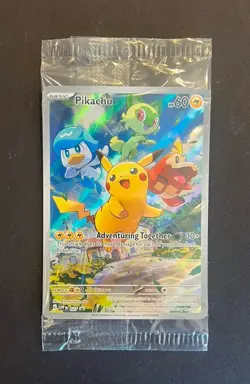 Pokemon Pikachu SVP 027 Paldea Evolved Black Star Promo - SEALED - Image 1