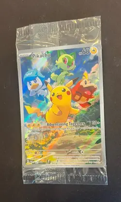 Pokemon Pikachu SVP 027 Paldea Evolved Black Star Promo - SEALED - Image 3