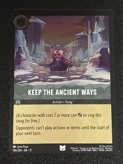 Disney Lorcana Winterspell Keep the Ancient Ways Cold Foil 196/204 NM - Image 1