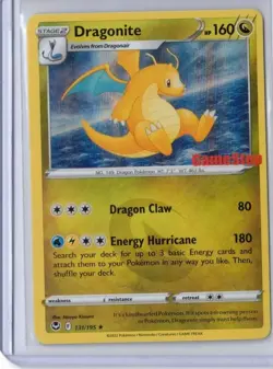 Pokemon Dragonite Promo Card GameStop Exclusive, Sealed, Holo, 131/195 Stamped - Image 1