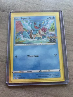 Squirtle SWSH233 Pokemon GO Holo Black Star Promo Pokemon Card - Image 1