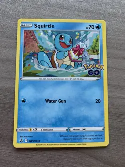 Squirtle SWSH233 Pokemon GO Holo Black Star Promo Pokemon Card - Image 2