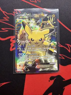 Pokemon Pikachu EX XY124 Black Star Promo 2016 Holo Card TCG - Image 1