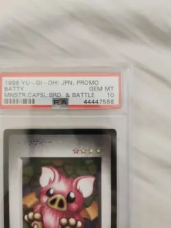 1998 YU-GI-OH! JAPANESE MONSTER CAPSULE PROMO BATTY PSA 10 GEM MINT POP 7 Yugioh - Image 4