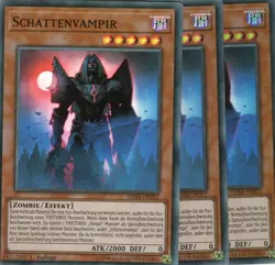 yugioh 3x Schattenvampir DASA-DE012 SUPER RARE 1AUFLAGE DEUTSCH - Image 1