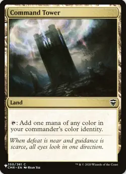 X 4 Command Tower NM-M CMR The List 350 Planeshift MTG Magic The Gathering - Image 1