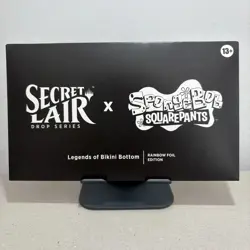 🌈 Secret Lair x SpongeBob Bikini Bottom Rainbow Foil MTG SEALED ✨ - Image 1