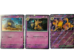 Pokemon 151 Alakazam Ex Collection Promos With Swirls! - Image 3