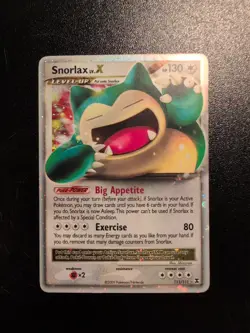 Pokemon TCG Snorlax LV.X Rising Rivals Holo Ultra Rare 111/111 130 HP - Image 1