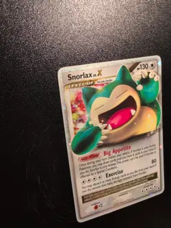Pokemon TCG Snorlax LV.X Rising Rivals Holo Ultra Rare 111/111 130 HP - Image 5