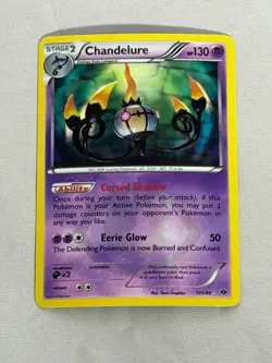 Pokemon Chandelure Secret Rare Next Destinies 101/99 - Image 1