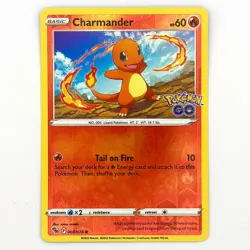 Charmander 008/078 - Pokemon GO - Reverse Holo Pokemon Card - Near Mint - Image 1