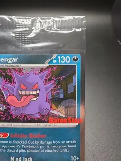 Gengar 050/088 GameStop Stamped Promo SEALED Cosmo Foil Pokemon Card - Image 2
