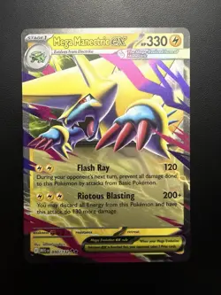Pokemon 2025 Mega Evolution Mega Manectric EX#050/132 Double Rare NM - Image 1