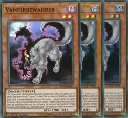 yugioh 3x Vampirbewahrer DASA-DE002 SUPER RARE 1AUFLAGE DEUTSCH - Image 1