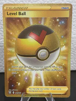 Level Ball 181/163 Gold Secret Rare Battle Styles Pokemon Trainer Item - Image 3