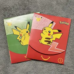 McDonald’s Pokemon TCG 2021 25th Anniversary Happy Meal 2 Packs Pikachu - Image 1
