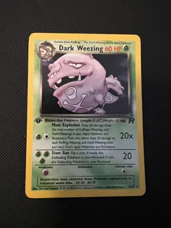 Pokemon Team Rocket Dark Weezing 14/82 - NM 1st Edition Holo WOTC - Image 1
