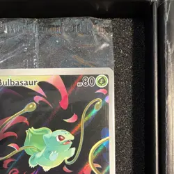Pokemon Bulbasaur Mega Evolution Stamped 133/132 Holo Full Art Rare 2025 - Image 4