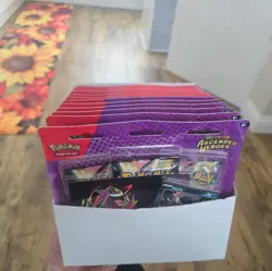 Pokemon Mega Evolution Ascended Heroes Tech Sticker Collection x12 box bundle - Image 1