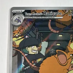 Team Rocket's Raticate Illustration Rare Sv10: Destined Rivals Holo Stage 1 90 … - Image 2