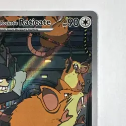 Team Rocket's Raticate Illustration Rare Sv10: Destined Rivals Holo Stage 1 90 … - Image 3