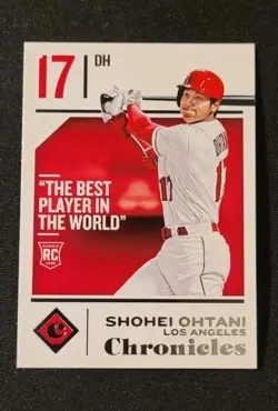 2018 Panini Chronicles - Shohei Ohtani #30 Rookie Card RC Los Angeles Angels - Image 1
