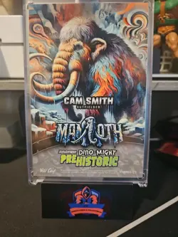 Cam Smith 2024 Wild Card Mammoth Dino-Might Prehistoric 2/2 SSP 🔥 Ultra Rare RC - Image 2