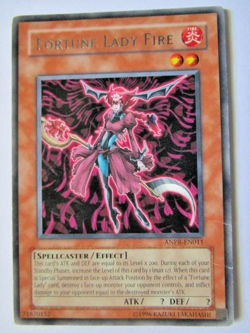 Yugioh! Fortune Lady Fire Anpr-En011 Unlimited Rare Damaged Play!! - Image 1