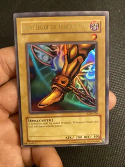 Right Leg Of The Forbidden One LOB 2002 Ultra Rare NM/MINT - Image 1