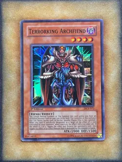 Yugioh Terrorking Archfiend DCR-072 Super Rare 1st Ed MP - Image 1